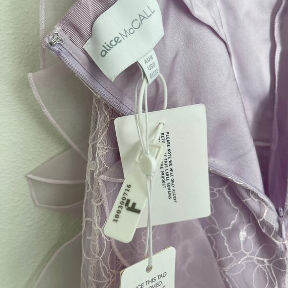 NWT Alice McCall Lilac Valerie Ruffle Lace Pants (Size 0) $350 - Picture 11 of 16